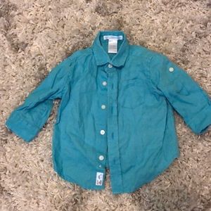 Janie&Jack linen baby boy shirt